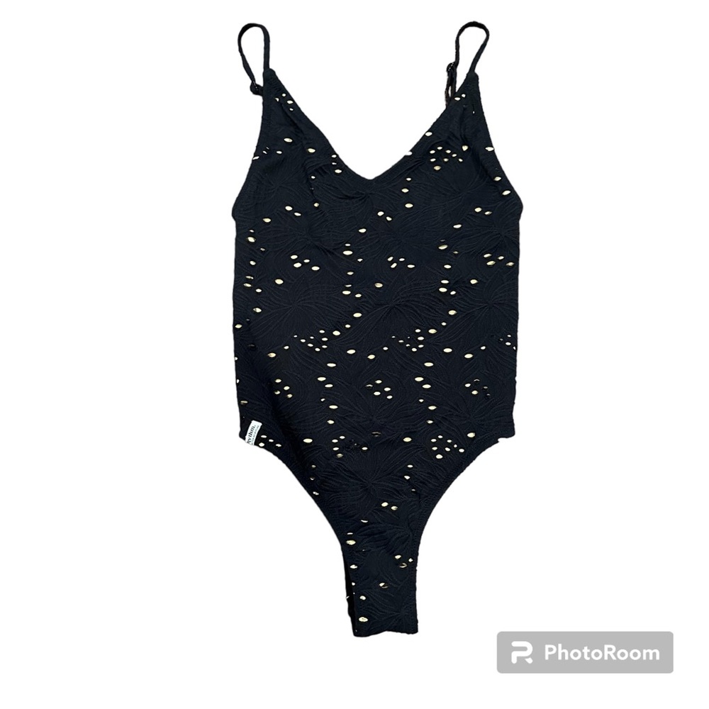 rhythm swimsuit eyelet black Bodysuit swimwear size Small